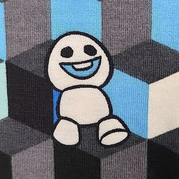 NWT LuLaRoe Disney Frozen Snowgies Snowman Swing Tee Blue Holiday Winter Top - Picture 11 of 12